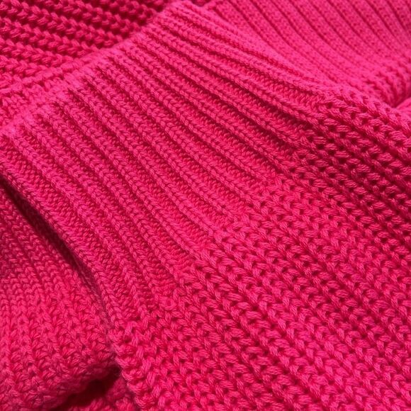 Cupcakes & cashmere Pink Mock Turtleneck Oversized Sweater Sz L - Picture 10 of 12